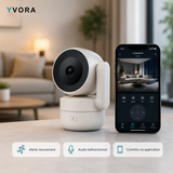 Caméra WiFi 4MP — Rotation 360° & Vision Nocturne