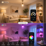 Ampoule Connectée RGB 15W — Contrôle vocal & application