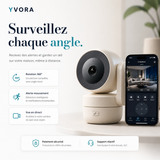 Caméra WiFi Intérieure 4MP — Rotation 360° & Vision Nocturne