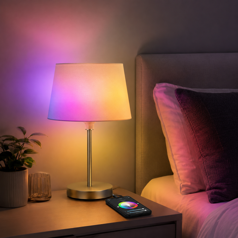 Ampoule Connectée RGB 15W — Contrôle vocal & application