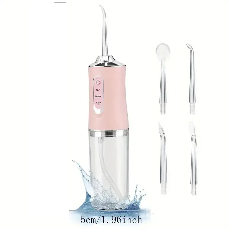 Portable Smart Electric Oral Irrigator Water Flosser 4 Jets 3 Modes