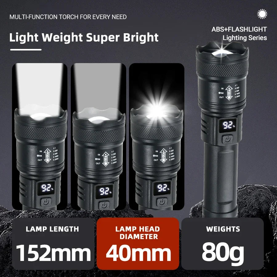 High Strong Power Led Flashlights 2000LM