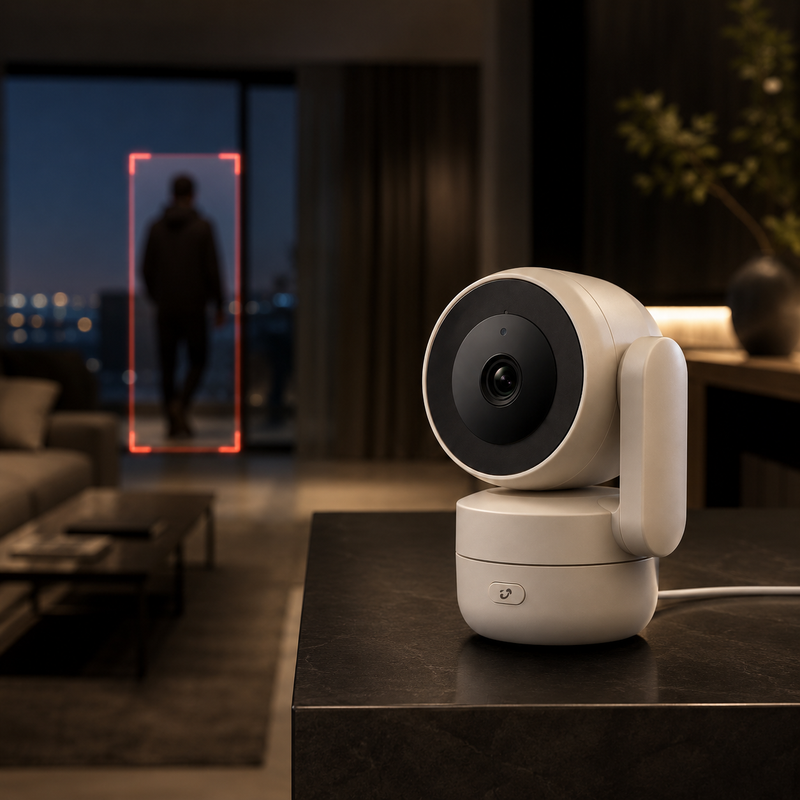 Caméra WiFi Intérieure 4MP — Rotation 360° & Vision Nocturne