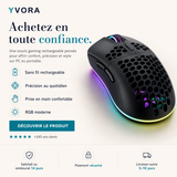 Souris Gaming RGB BM600 — Sans fil, rechargeable