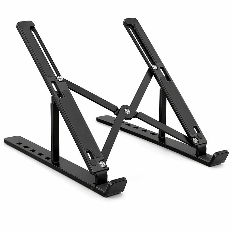 Support Laptop Aluminium — Pliable, réglable, universel