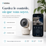 Caméra WiFi Intérieure 4MP — Rotation 360° & Vision Nocturne