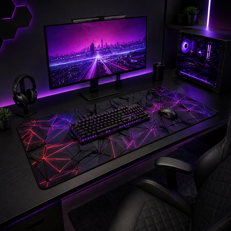 Tapis de Souris Gaming XXL — Surface précision, design tech