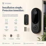 Sonnette Connectée WiFi Sans Fil — Vidéo & Interphone