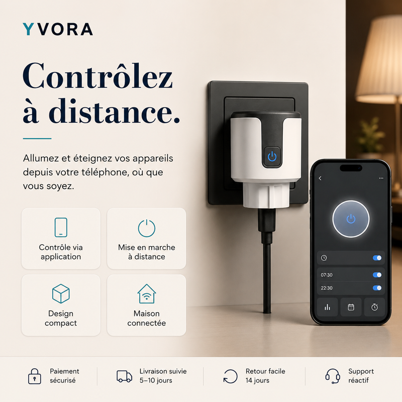 Prise Intelligente WiFi — Contrôle à Distance