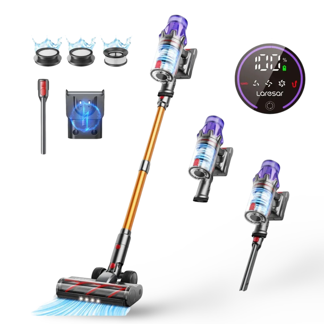Laresar V7 500W 50KPA Suction Power Cordless Vacuum Cleaner