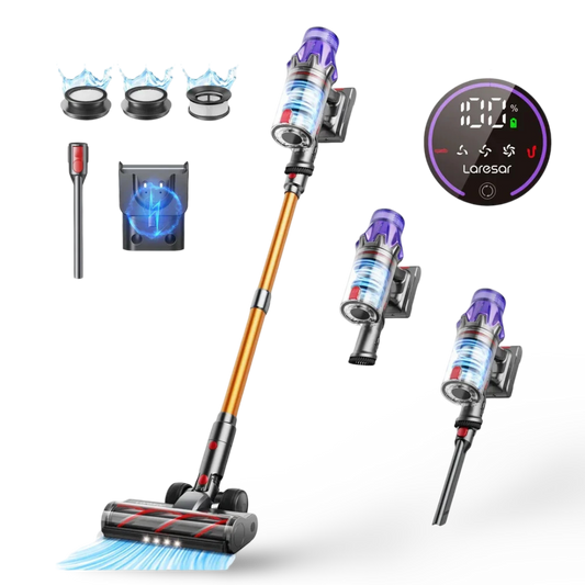 Laresar V7 500W 50KPA Suction Power Cordless Vacuum Cleaner